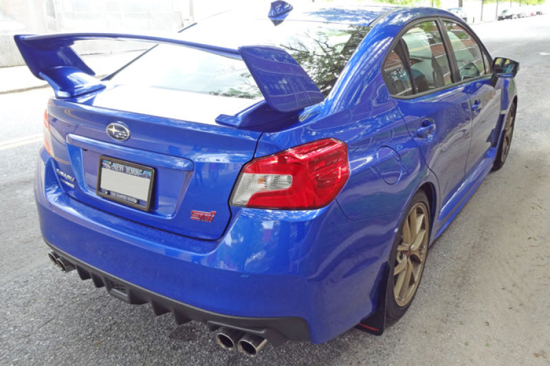 Rally Armor UR Black Mud Flap w/ Blue Logo 2015-2021 WRX / 2015-2021 STI