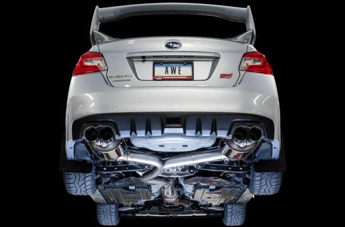 AWE Touring Edition Catback Exhaust Chrome Tips 2011-2014 WRX SEDAN / 2011-2021 STI Sedan