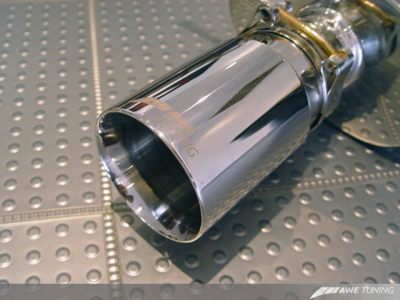 AWE Tuning Audi B6 A4 3.0L Touring Edition Exhaust - Polished Silver Tips