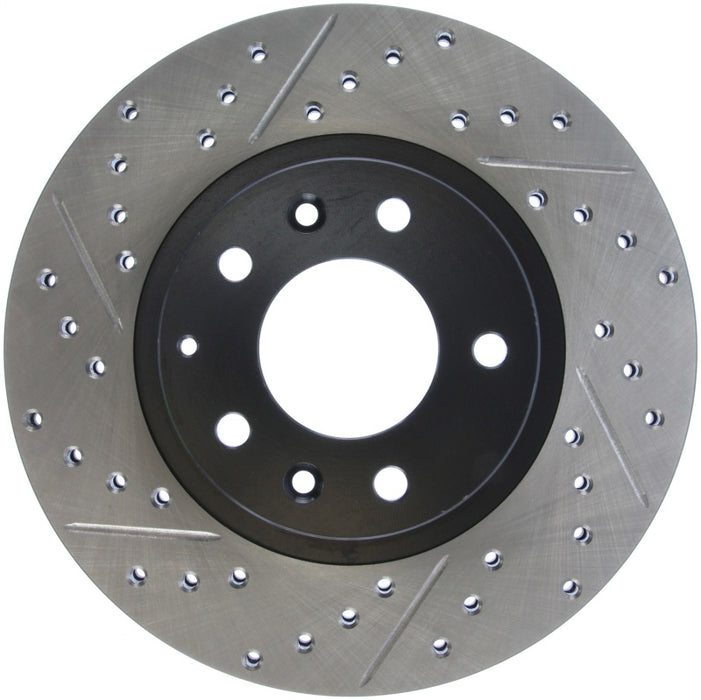 StopTech 06-10 Mazda Miata MX-5 Drilled & Slotted Front Right Rotor