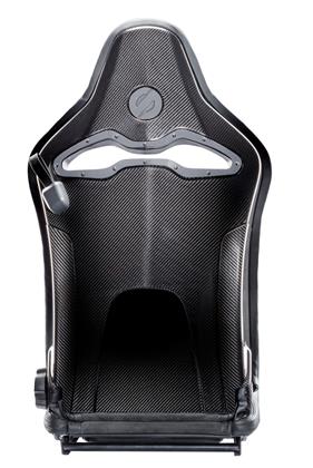 Sparco SPX Racing Seat Leather/Alcantara, Black Stitch, Gloss Carbon Left - Envision Tuning.