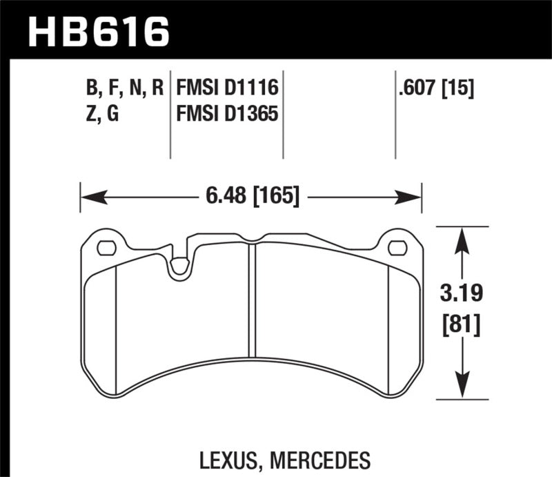 Hawk HP Plus Front Brake Pads 2018-2021 STI