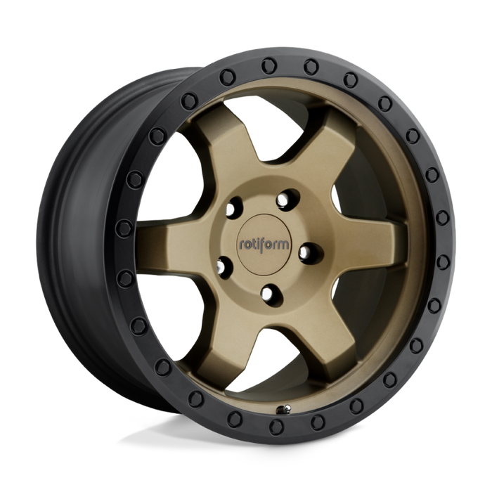 Rotiform R150 SIX-OR Wheel 20x9 6x135 1 Offset - Matte Bronze Black Bead Ring