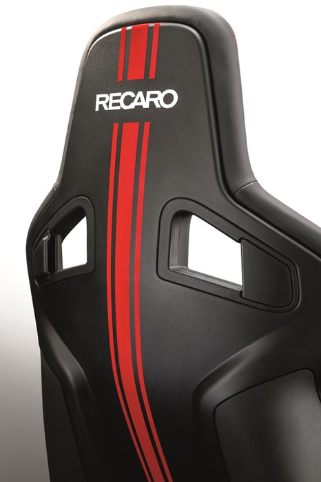 Recaro Sportster CS Nurburgring Edition Passenger Seat - Black/Red Leather/Black Leather