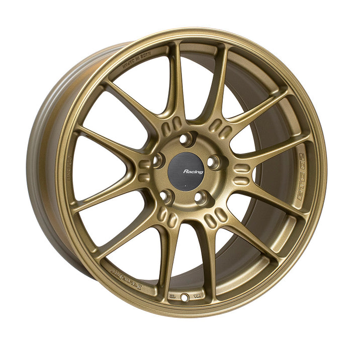 Enkei GTC02 18x9 25mm Offset 5x112 Titanium Gold Wheel