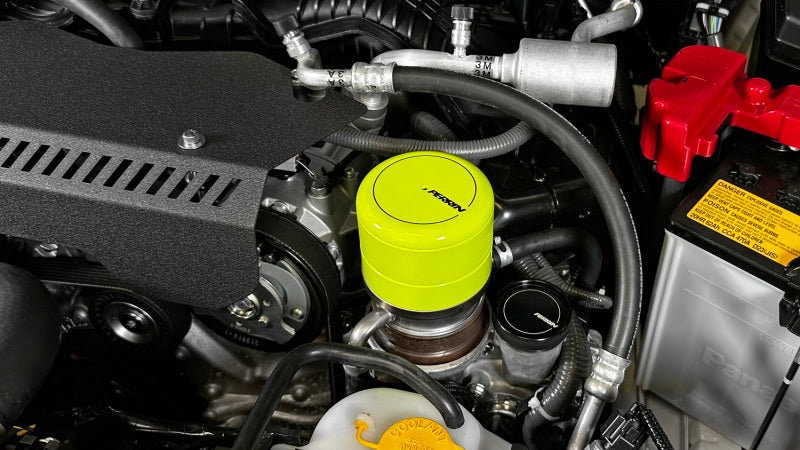Perrin Neon Yellow Oil Filter Cover 2015-2023 WRX / 2013-2023 BRZ/FRS/86