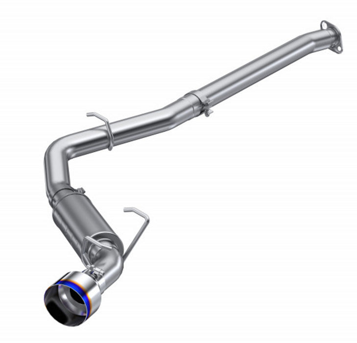 MBRP 12-22 Subaru BRZ, 17-22 Toyota GR86 Stainless Steel 3-inch Cat-Back Exhaust with Single Rear Exit and Burnt Tip, delivering enhanced performance and a distinctive look.