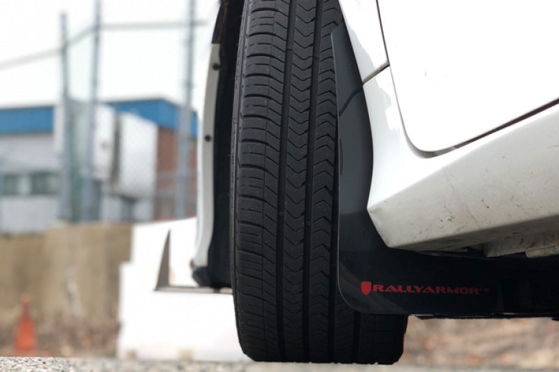 Rally Armor 16-21 Honda Civic Si Coupe White UR Mud Flap w/ Black Logo