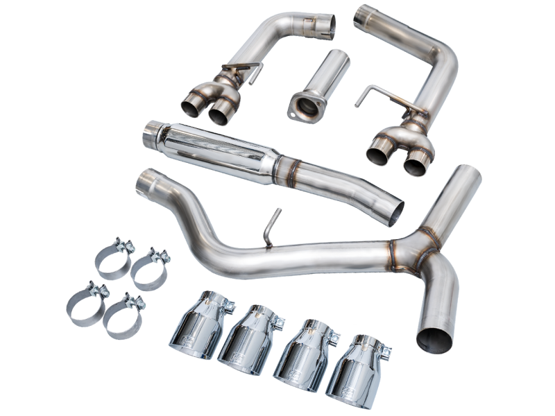 AWE Tuning Track Edition Exhaust w/ Chrome Silver Tips 2022-2023 WRX