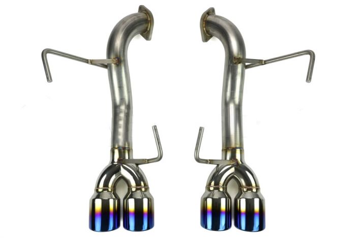 ETS Axle Back Exhaust Stainless Burnt Tips w/ No Muffler 2015-2021 WRX / 2015-2018 STI