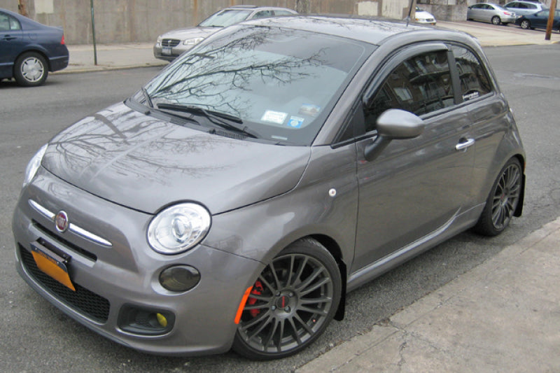 Rally Armor 2012-18 Fiat 500 (Pop/Sport/Lounge/Abarth) Red Mud Flap w/ White Logo