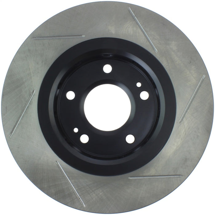 StopTech Power Slot 09-10 Lancer Ralliart Slotted Right Front Rotor