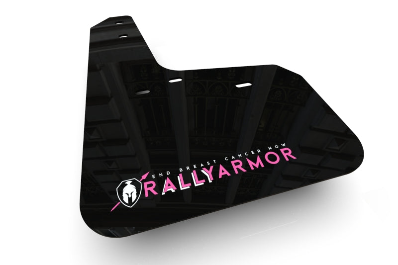 Rally Armor 13-19 USDM Ford Fiesta ST Black Mud Flap BCE Pink Logo