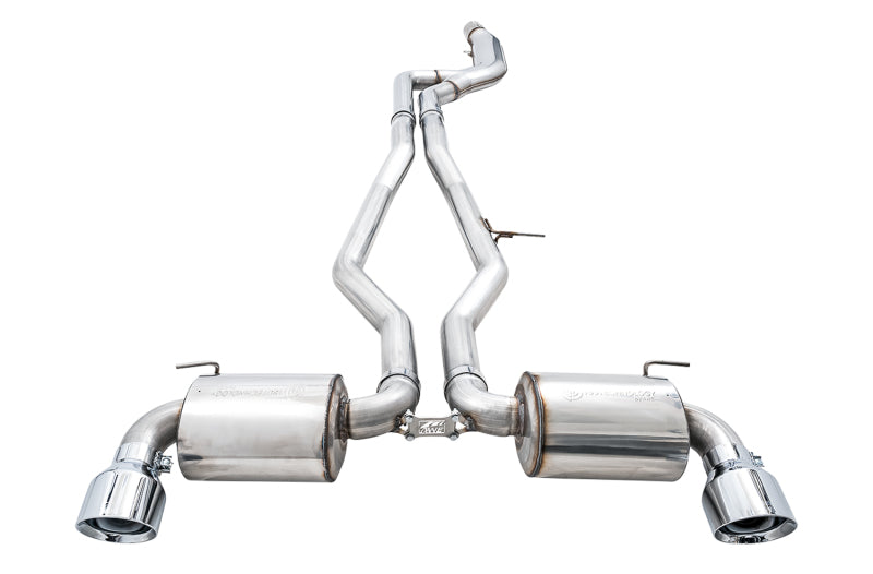 AWE 2020+ Toyota Supra A90 Non-Resonated Touring Edition Exhaust - 5in Chrome Silver Tips