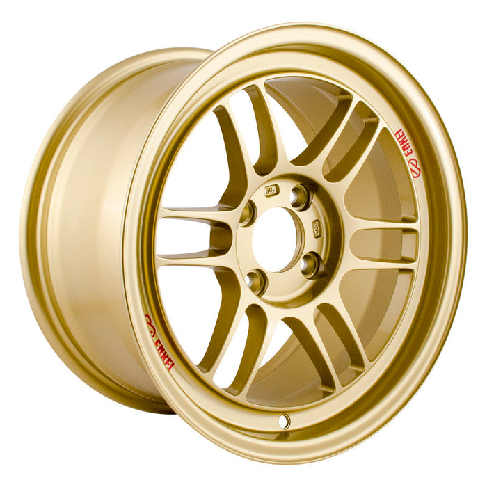 Enkei RPF1 15x8 4x100 28mm Offset Gold