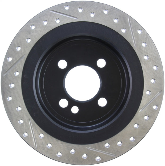 StopTech 09-12 Mini Cooper JCW Slotted & Drilled Right Rear Rotor