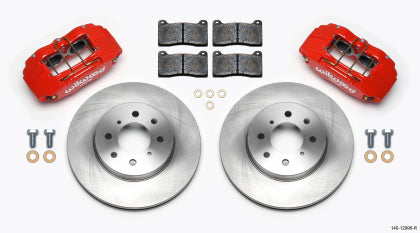 Wilwood DPHA Front Caliper & Rotor Kit Red Honda / Acura w/ 262mm OE Rotor (Red)