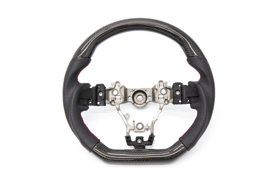 OLM Carbon Pro Leather Steering Wheel 2015-2021 Subaru WRX / STI
