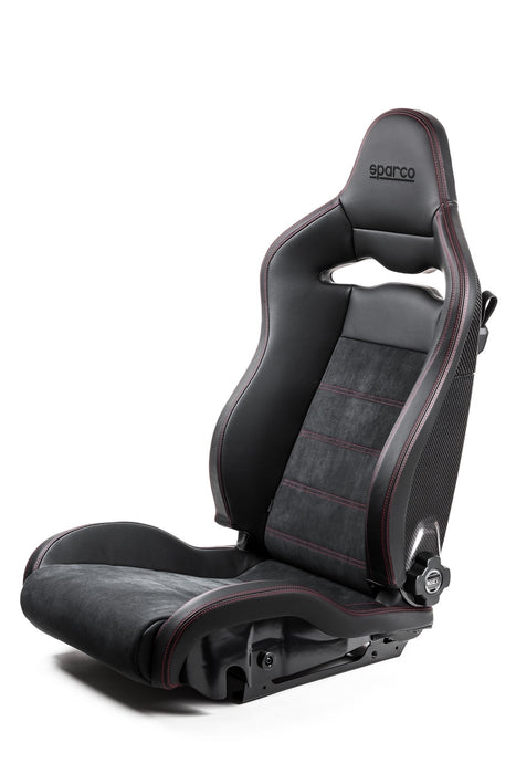 Sparco SPX Special Edition Right - Black with Red Stitching, Gloss Carbon Shell, Envision Tuning.